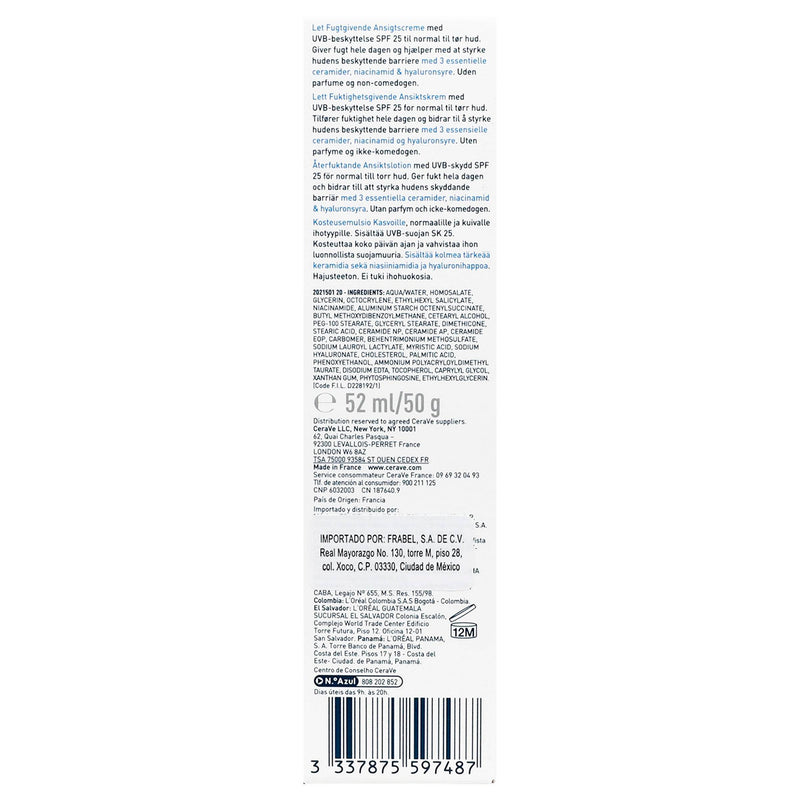 Cerave Loción Hidratante De Rostro 52Ml - WeCare Pharma