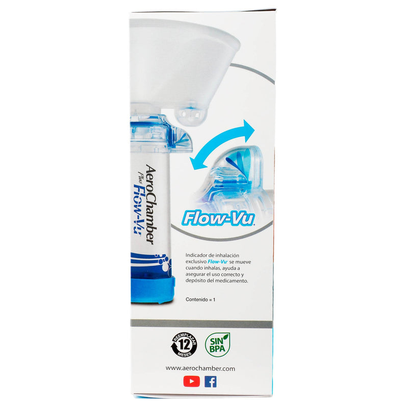 Aerochamber Plus Flow-Vu Adulto Grande - WeCare Pharma
