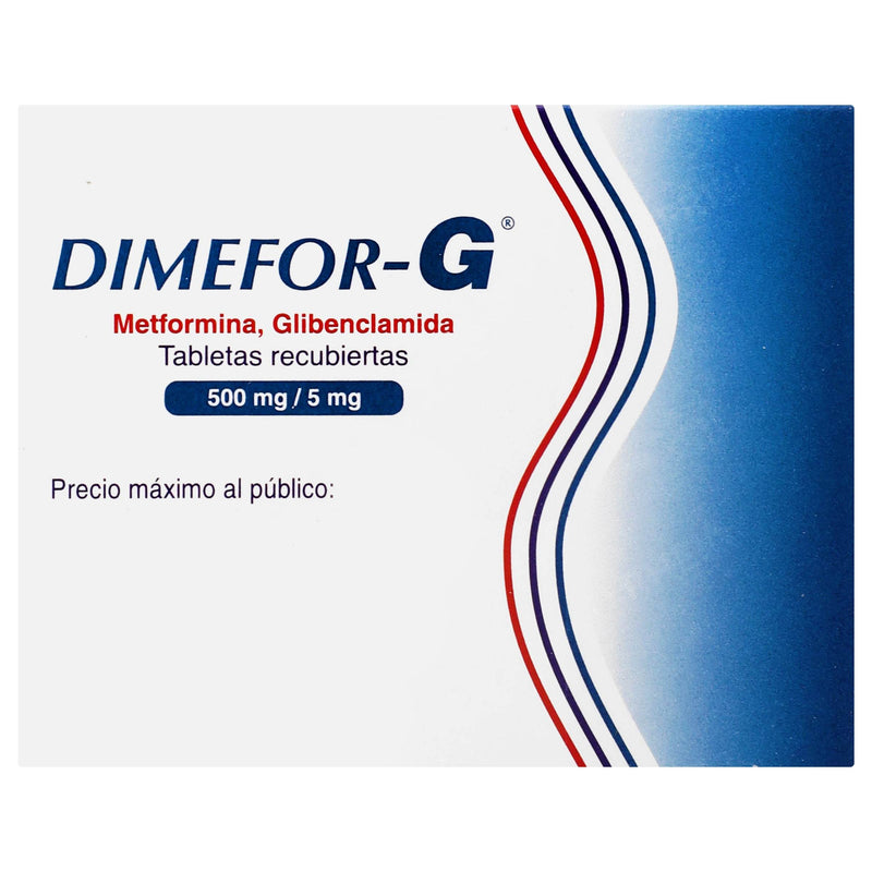 Dimefor-G 500Mg/5Mg Con 60 Tabletas (Metformina/Glibenclamida) - WeCare Pharma