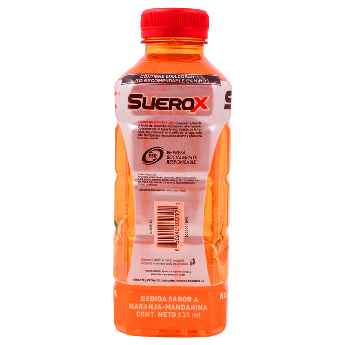 Suerox 8Iones Frasco 630Ml Naranja-Mandarina (Electrolitos Orales) 8 - 650240032301