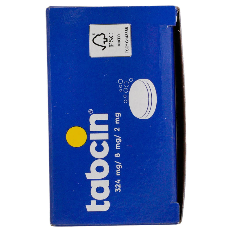 Tabcin Efervecente V 324Mg/8Mg/2Mg Con 12 Tabletas (Ac Acetilsalicilico/Fenilefrina/Clorfenamina) - WeCare Pharma