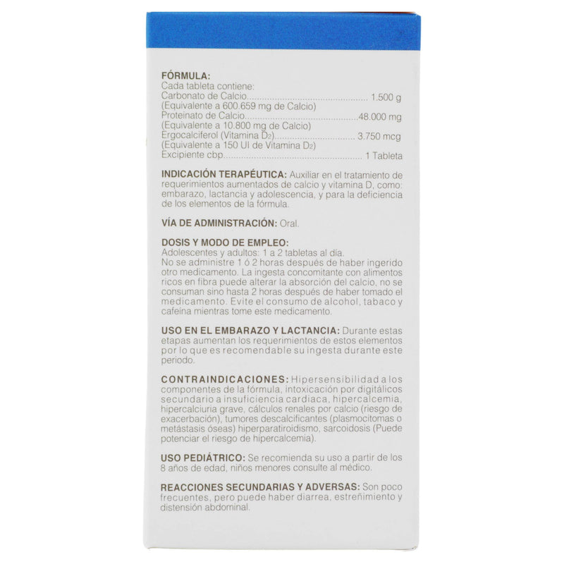 Caltron 600+D Con 60 Tabletas (Calcio/Ergocalciferol) - WeCare Pharma