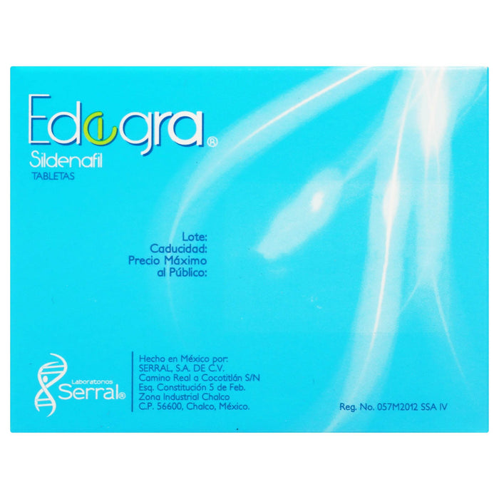 Edegra (Sildenafil) Tabletas 100Mg Con 10 - WeCare Pharma