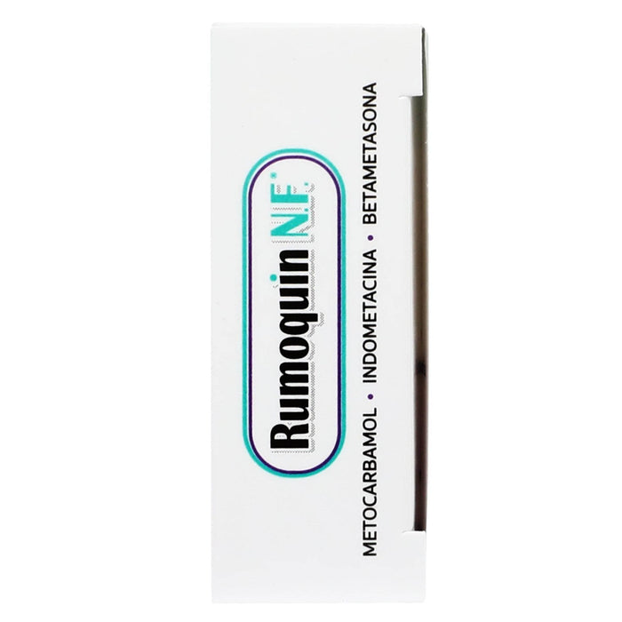 Rumoquin Nf (Metocarbamol/Indometacina/Betametasona) Tabletas 215Mg/25Mg/0.75Mg Con 20 - WeCare Pharma