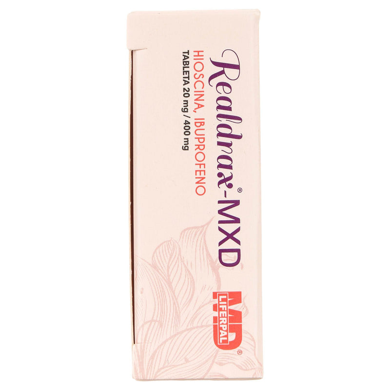 Realdrax-Mxd 20Mg/400Mg Con 10 Tabletas (Hioscina/Ibuprofeno) - WeCare Pharma