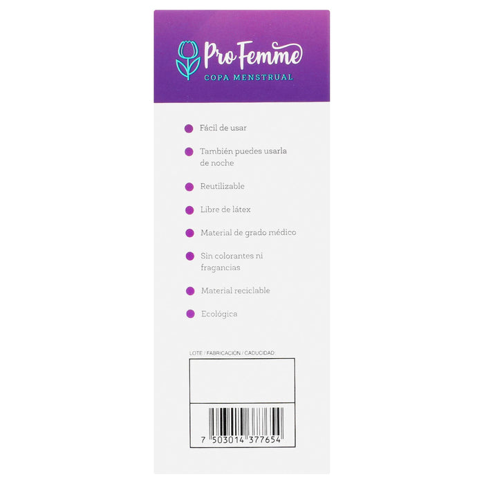Copa Mestrual Pro Femme #1 - WeCare Pharma