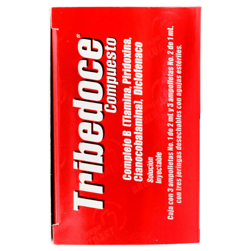 Tribedoce Compuesto 100Mg/75Mg Con 3 Ampulas (Complejo B/Diclofenaco) - WeCare Pharma