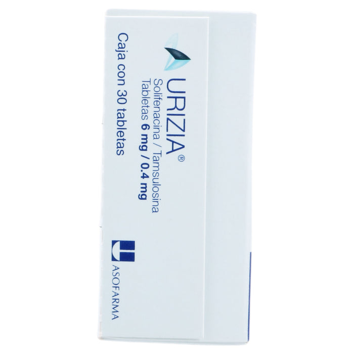 Urizia 6Mg/0.4Mg Con 30 Tabletas (Solifenacina/Tamsulosina) 8 - 7730979098090