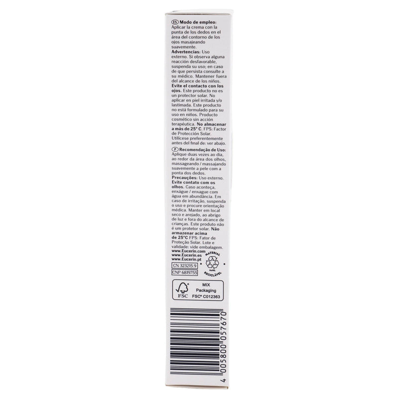 Eucerin Hyaluron-Filler Contorno De Ojos 15Ml - WeCare Pharma