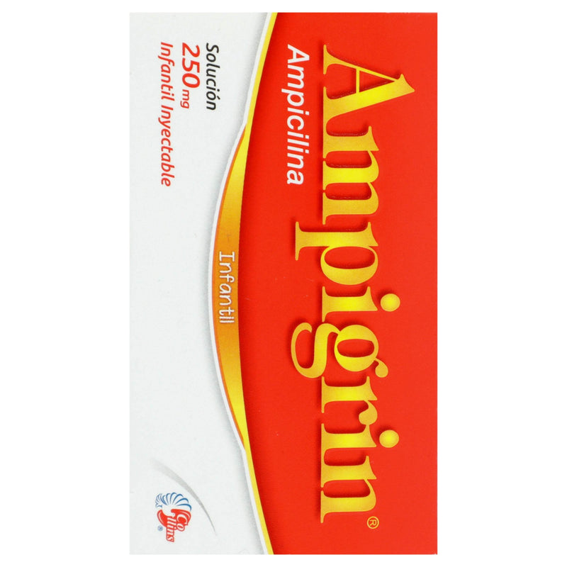 Ampigrin Infantil Frasco 250Mg Con 3 Ampulas (Ampicilina) - WeCare Pharma