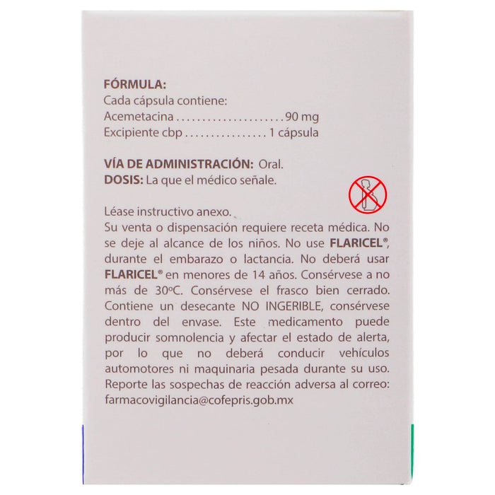 Flaricel 90Mg Con 14 Capsulas (Acemetacina) - WeCare Pharma