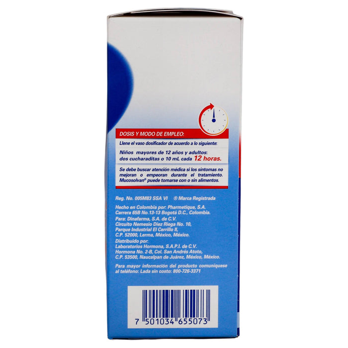 Mucosolvan (Ambroxol) Solución 600Mg/100 Ml 120Ml - WeCare Pharma