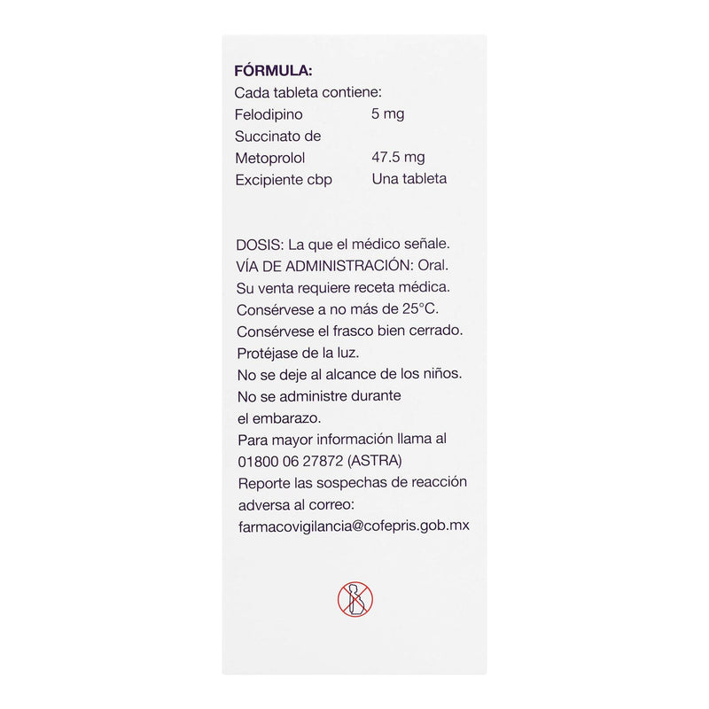Logimax 5Mg/47.5Mg Con 14 Tabletas (Felodipino/Metoprolol) - WeCare Pharma