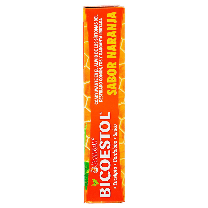 Broncolin Bicoestol Pastillas 2.5G Con 16 Naranja (Eucaliptus Globulus/Gnaphalium/Sambucus Nigra) - WeCare Pharma