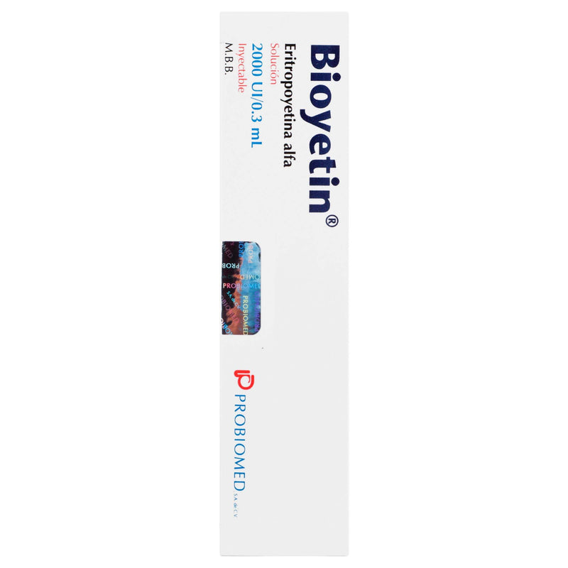 Bioyetin Jeringa 2000Unid/0.3Ml Con 6 (Eritropoyetina Alfa) - WeCare Pharma