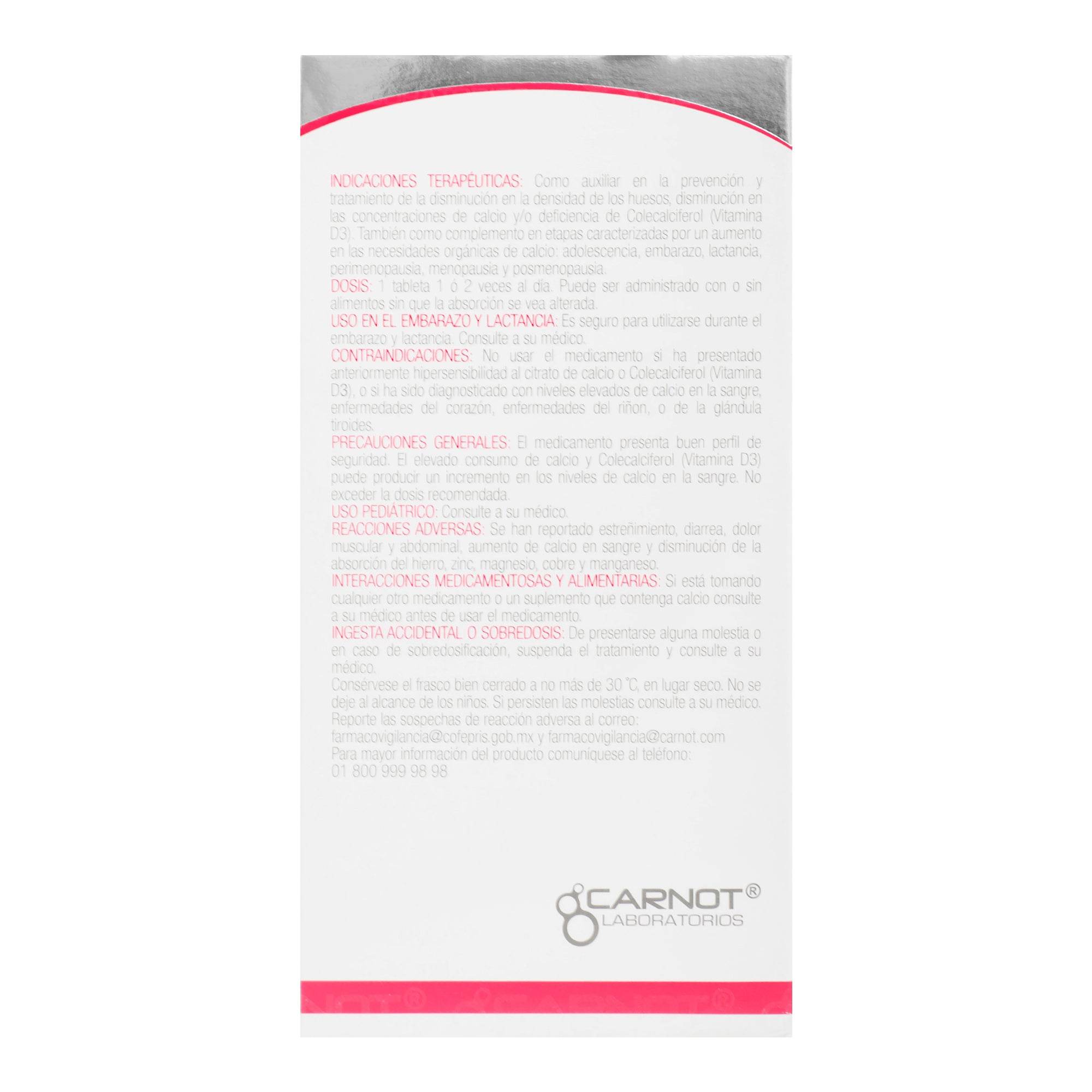 C-Tech 1495Mg/2Mg Con 60 Tabletas (Calcio/Colecalciferol) — WeCare Pharma