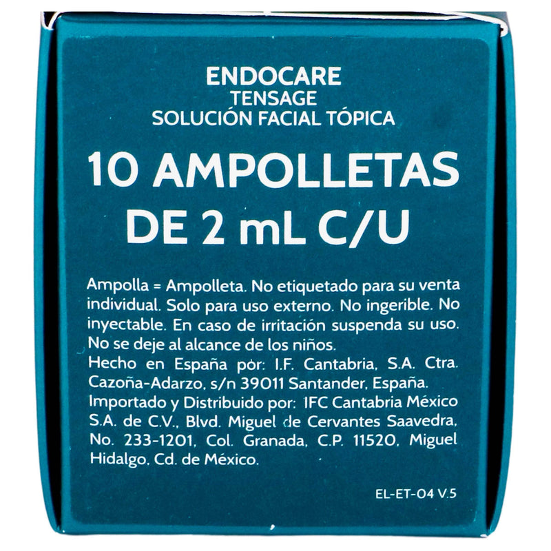 Cantabria Endocare Tensage 2Ml Con 10 Ampulas - WeCare Pharma