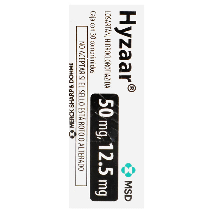 Hyzaar 50Mg/12.5 Con 30 Comprimidos (Losartan/Hidroclorotiazida) - WeCare Pharma