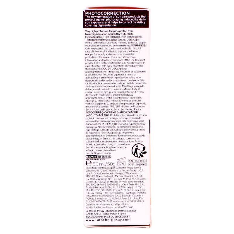 Anthelios Pigment Correct Color Light Fps50 50Ml - WeCare Pharma