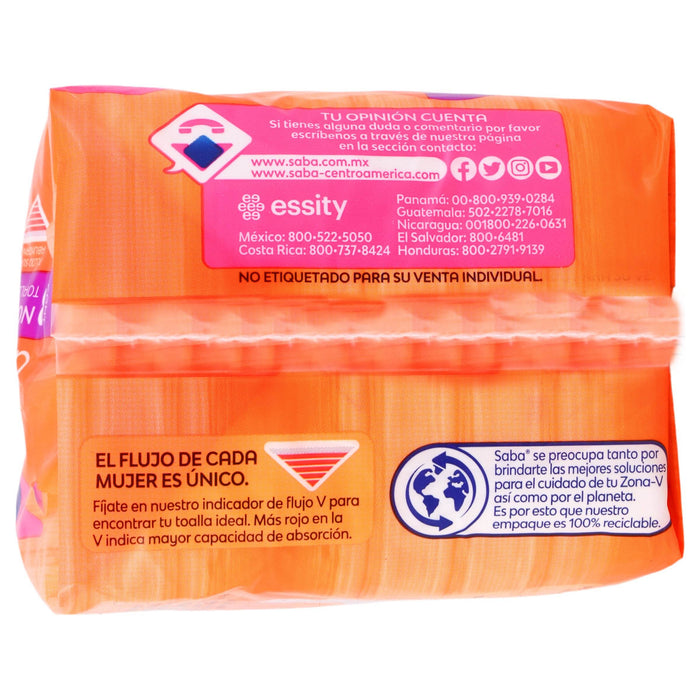 Toallas Saba Amore Nocturna Con 8 - WeCare Pharma