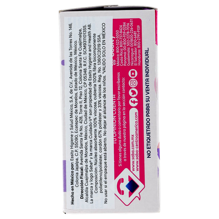 Tampones Saba Súper Plus V-Compacto Con 10 - WeCare Pharma