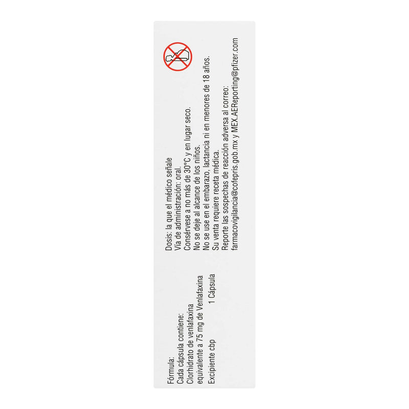 Efexor Xr 75Mg Con 20 Capsulas (Venlafaxina) - WeCare Pharma