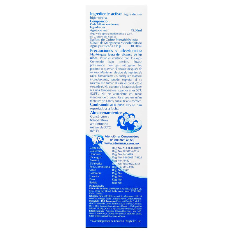 Sterimar Hypertonic Spray 100Ml (Aguya De Mar/Cobre/Manganeso) - WeCare Pharma