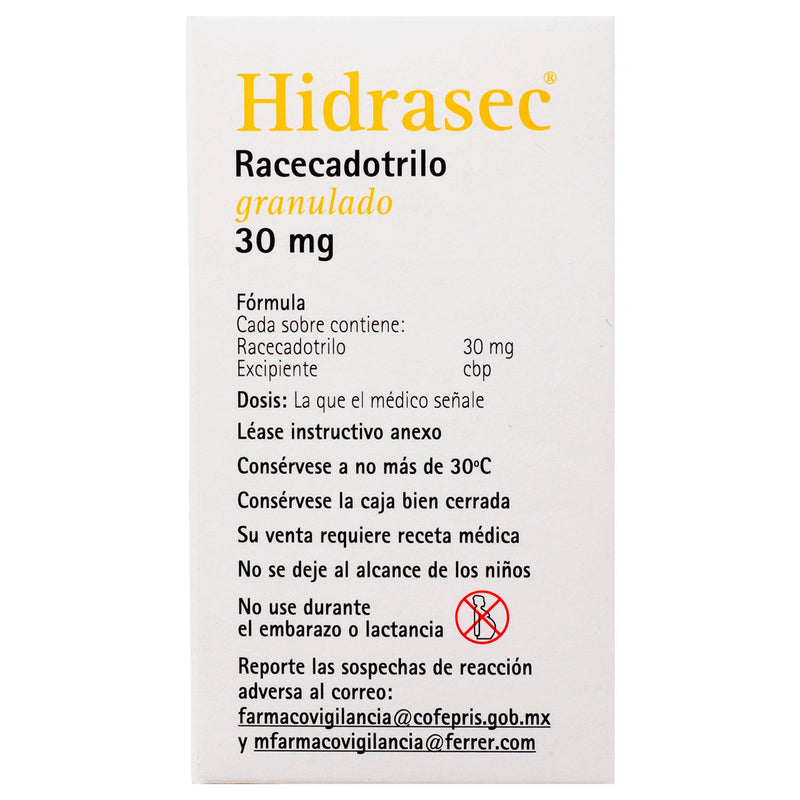 Hidrasec Sobre 30Mg Con 18 (Racecadotrilo) - WeCare Pharma