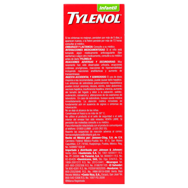 Tylenol Infantil Suspensión 3.2G/100Ml (Paracetamol) - WeCare Pharma