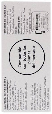 Aguja Para Pluma Bd 32Gx4Mm Con 10 - WeCare Pharma