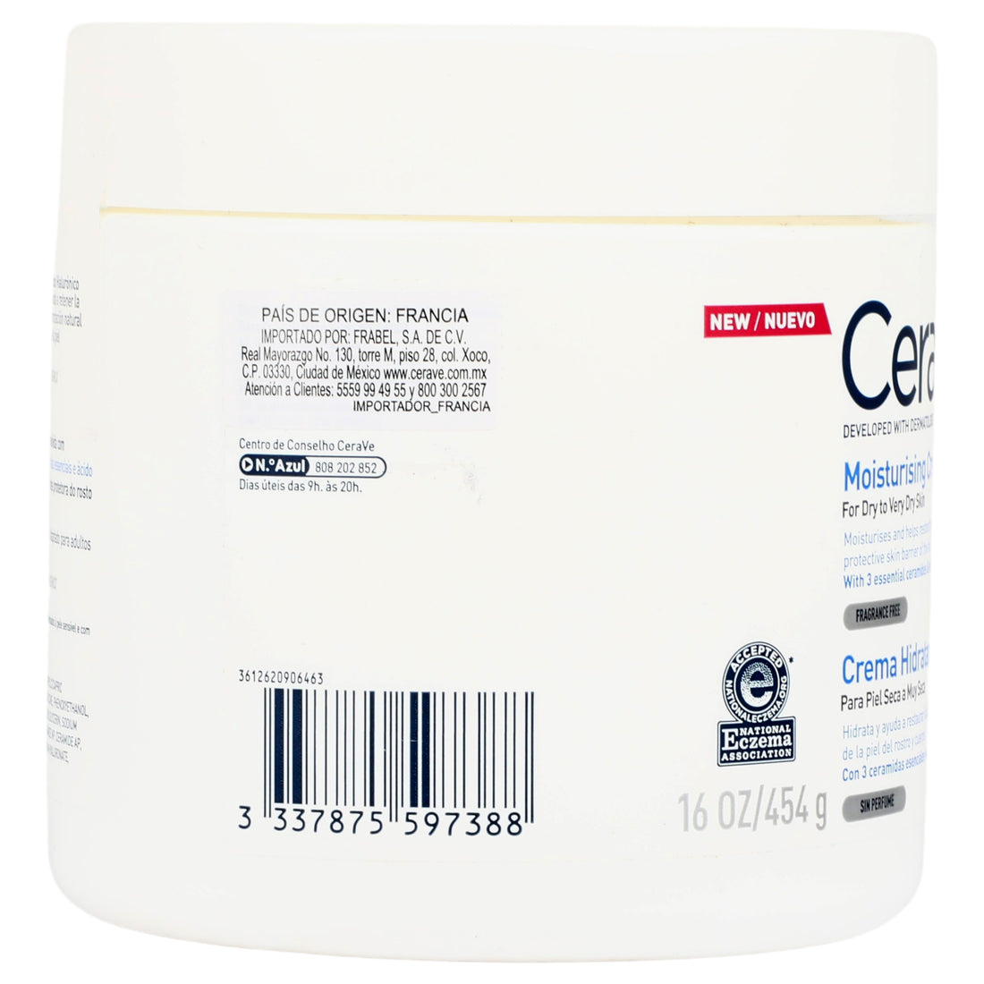 Cerave Crema Hidratante Piel Seca 454 G 6 - 3337875597388