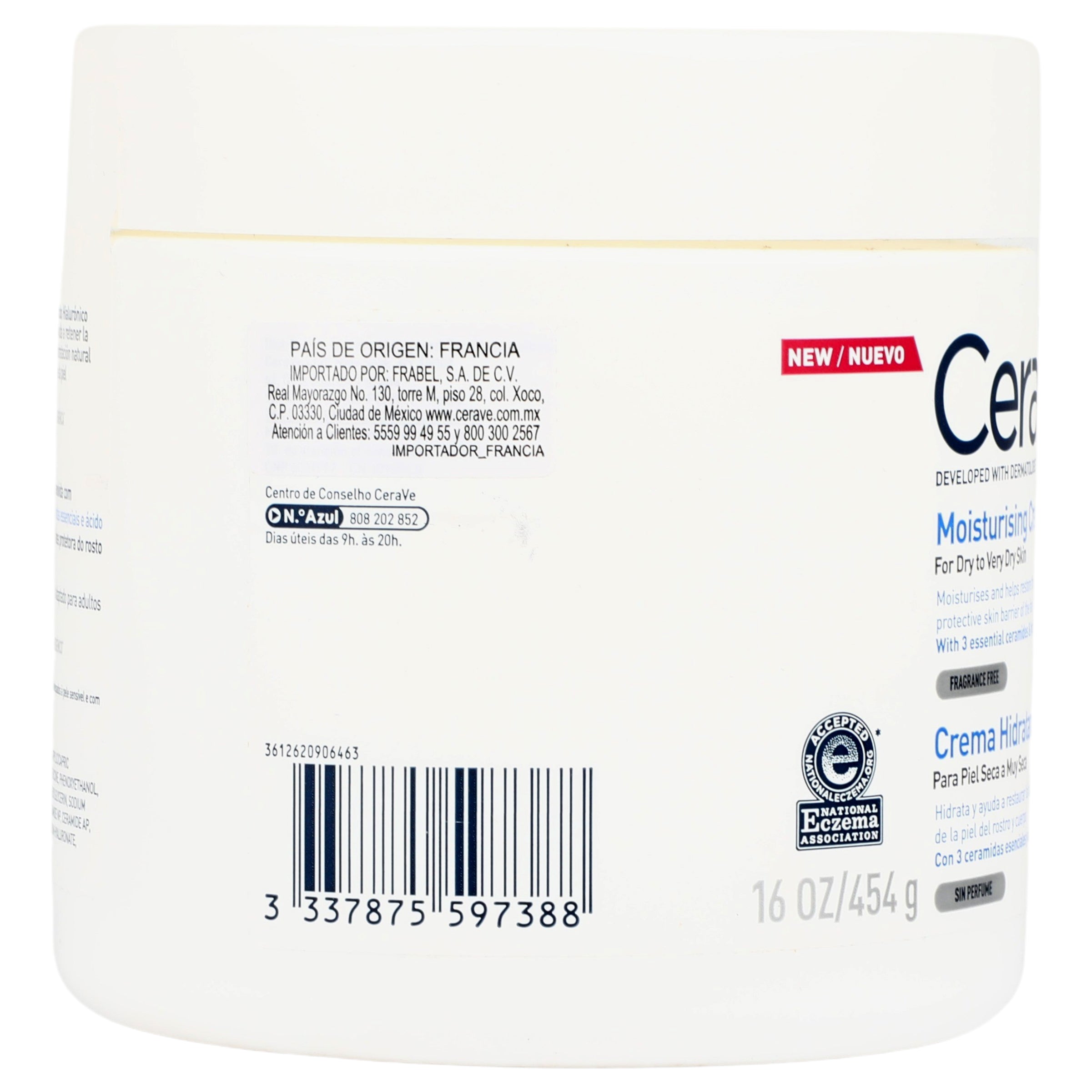 Cerave Crema Hidratante Piel Seca 454 G 6 - 3337875597388