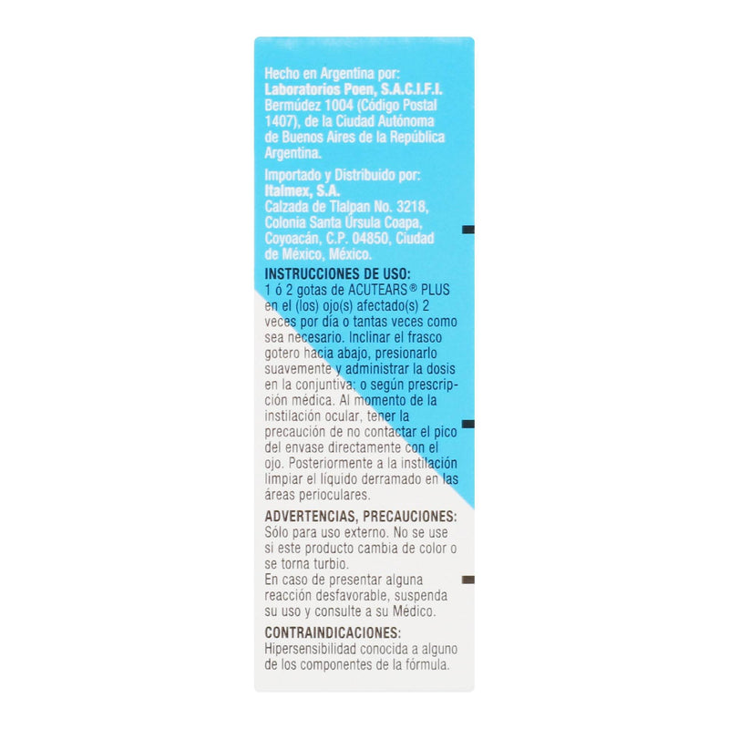 Acutears Plus Gotas 0.5%/0.9% 10Ml (Carmelosa De Sodio/Glicerina) - WeCare Pharma