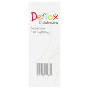Deflox Suspensión 180Mg/100Ml 120Ml (Diclofenaco) - WeCare Pharma
