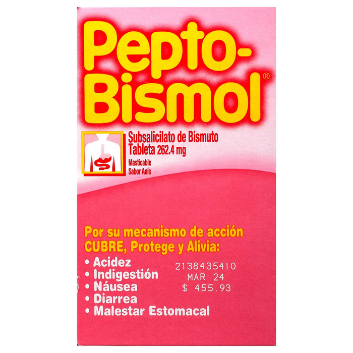 Pepto Bismol Tabletas Caja Con 100 - WeCare Pharma