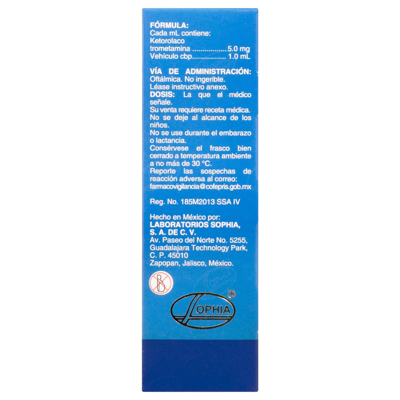 Dustalox Oft Gotas 5Mg/Ml 5Ml (Ketorolaco Trometamina) - WeCare Pharma