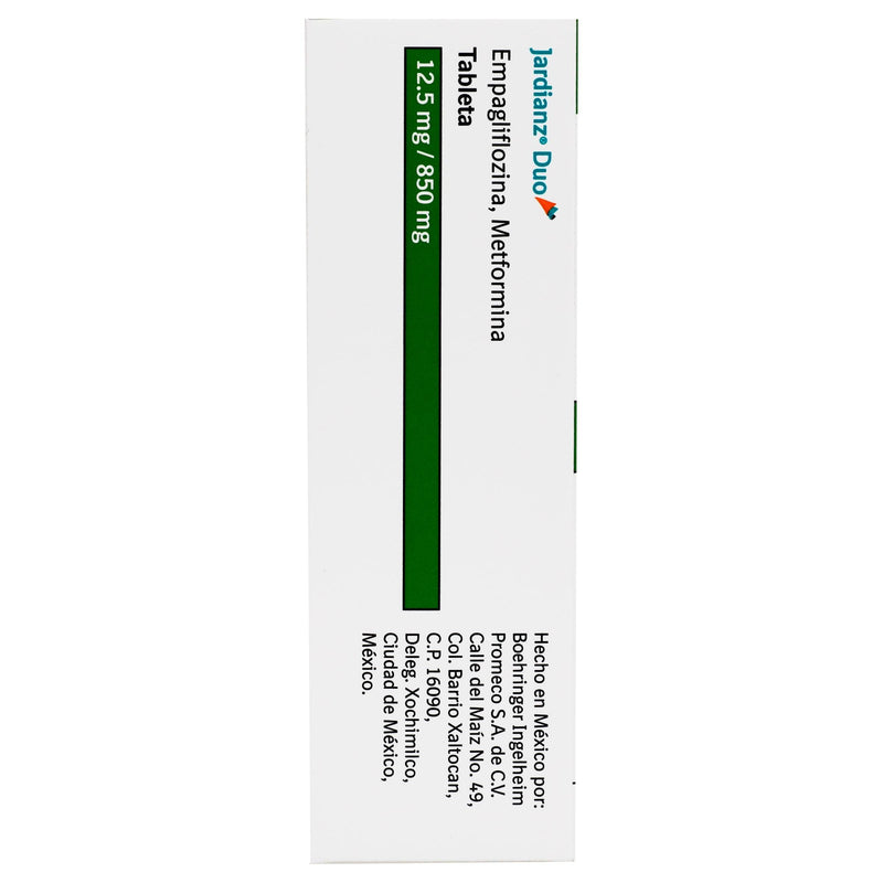 Jardianz Duo 12.5Mg/850Mg Con 30 Tabletas (Empagliflozina/Metformina) - WeCare Pharma