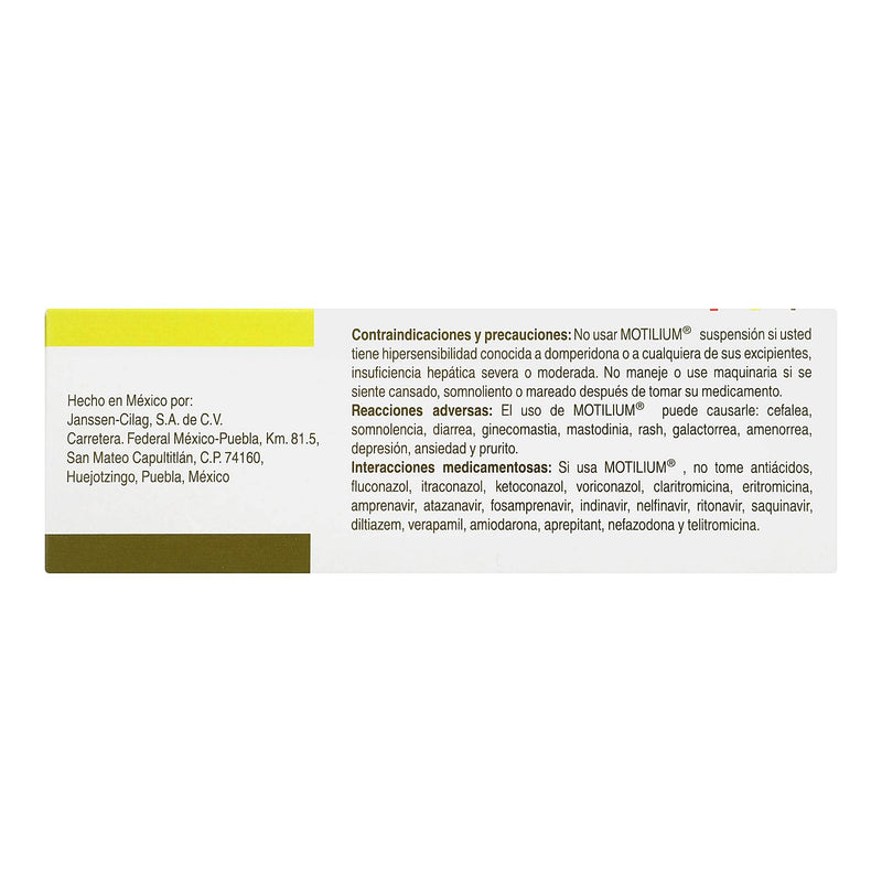 Motilium Suspensión 1Mg/Ml 60Ml (Domperidona) - WeCare Pharma