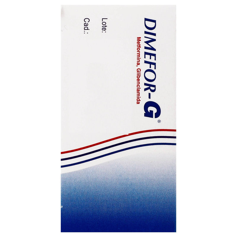 Dimefor-G 500Mg/2.5Mg Con 30 Tabletas (Metformina/Glibenclamida) - WeCare Pharma