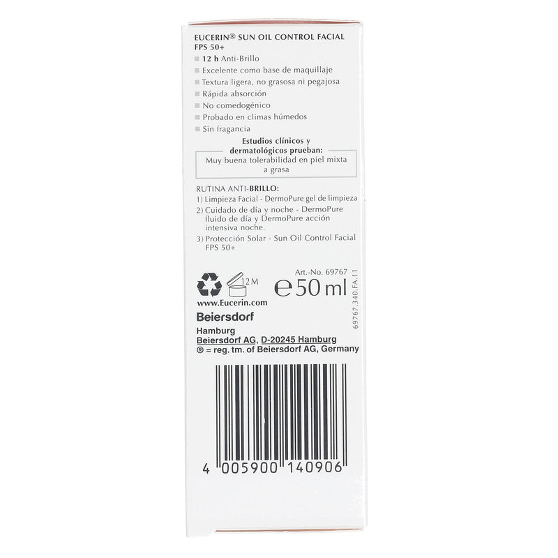 Eucerin Oil Control Fps50 Piel Mixta A Grasa 50Ml - WeCare Pharma