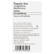 Trayenta Duo 2.5Mg/500Mg Con 60 Tabletas (Linagliptina/Metformina) - WeCare Pharma