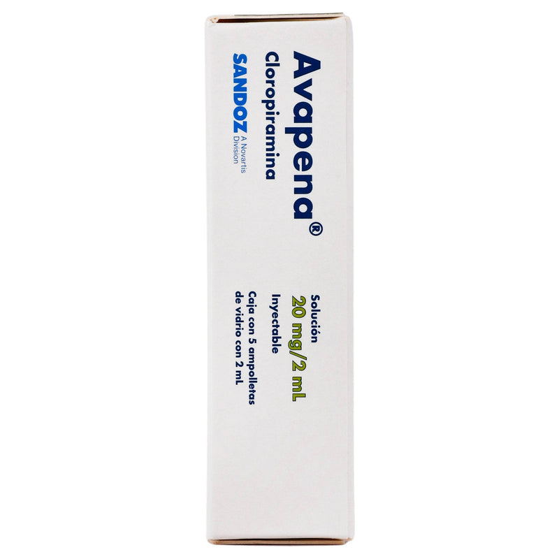 Avapena 20Mg/2Ml Con 5 Ampulas (Cloropiramina) - WeCare Pharma