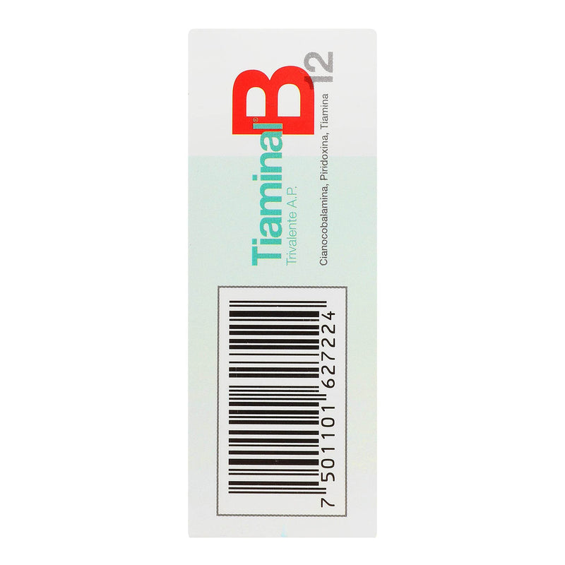 Tiaminal B12 250Mg/50Mg/100Mg Con 30 Capsulas (Cianocobalamina/Piridoxina/Tiamina) - WeCare Pharma