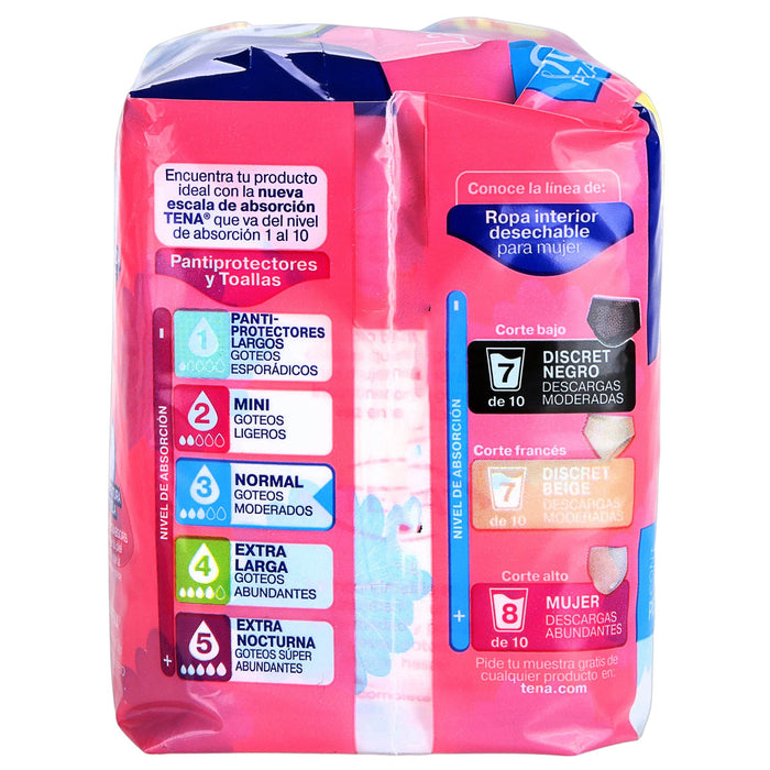 Toallas Para Incontinencia Tena Lady Discret Normal Con 10 - WeCare Pharma