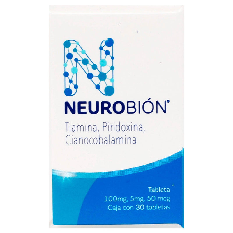 Neurobion Con 30 Tabletas (Tiamina/Piridoxina/Cianocobalamina) - WeCare Pharma