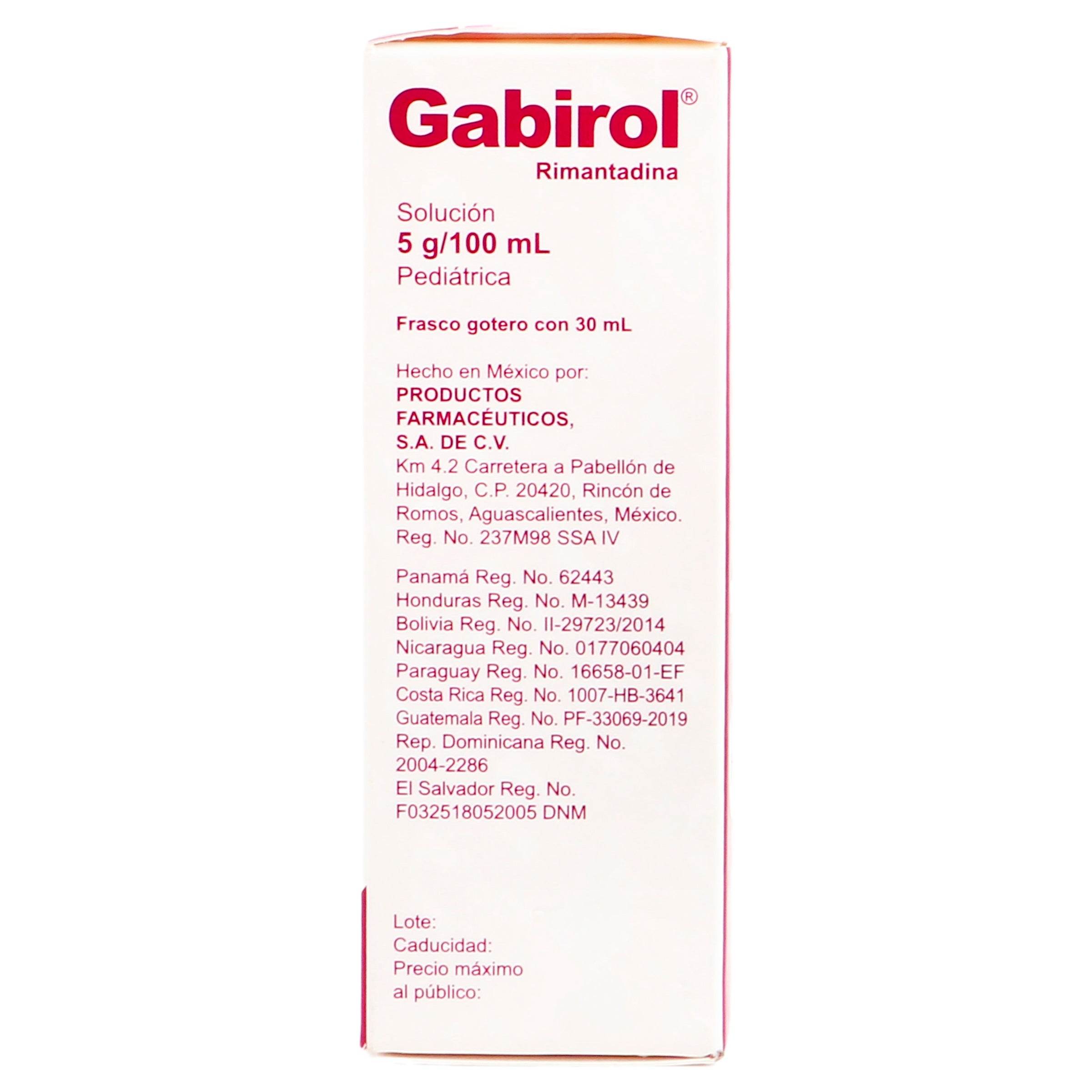 Gabirol Gotas 5G/100Ml 30Ml (Rimantadina) — WeCare Pharma