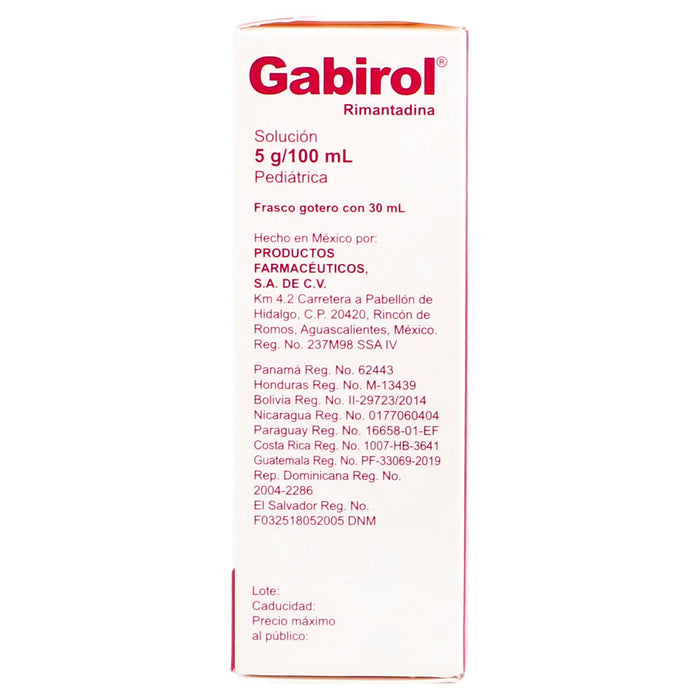 Gabirol Gotas 5G/100Ml 30Ml (Rimantadina) - WeCare Pharma