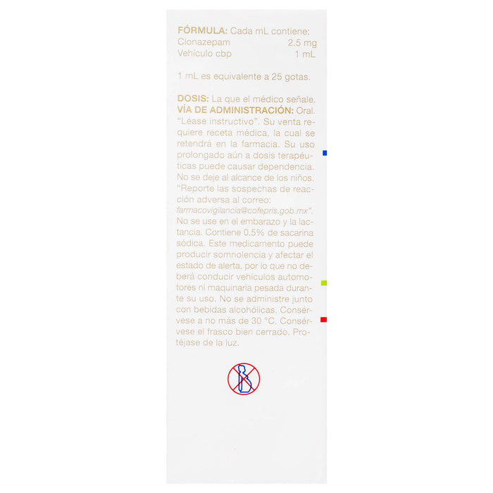 Kriadex (Clonazepam) Solución 2.5Mg/Ml 10Ml - WeCare Pharma