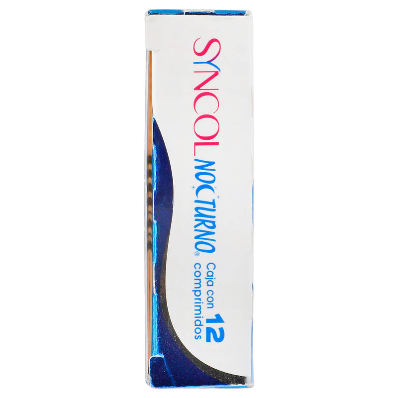 Syncol Nocturno 650Mg/25Mg Con 12 Comprimidos (Paracetamol/Difenhidramina) - WeCare Pharma