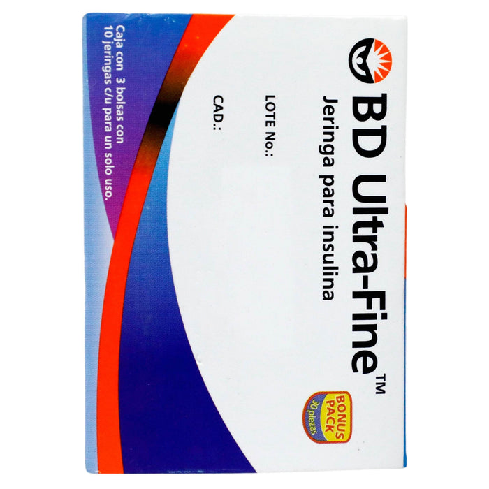 Jeringa Insulina Ultrafine Bd 0.5Ml 31Gx8Mm Con 30 - WeCare Pharma